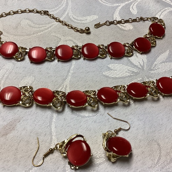 CORO.  VINTAGE SET  three-piece set very beautiful thermostat red - Picture 1 of 7